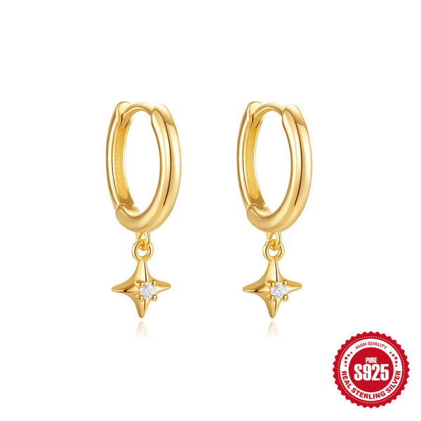 Silver DiamondA pair of earrings