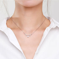 Silver Drop Pendant Necklace
