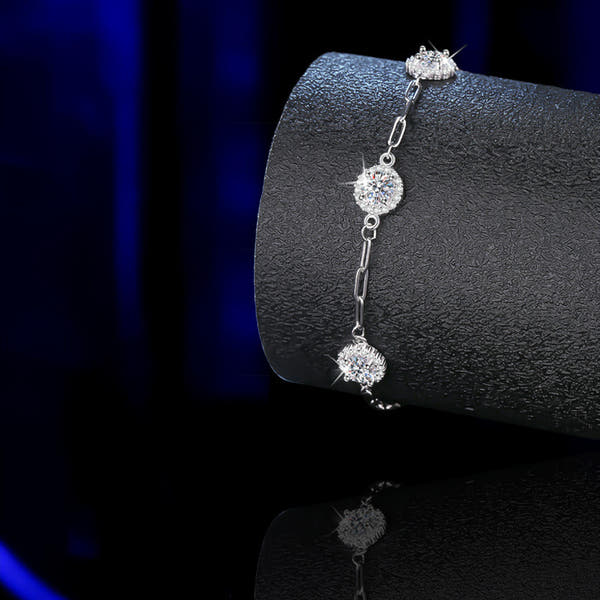 Silver Diamond Bracelet