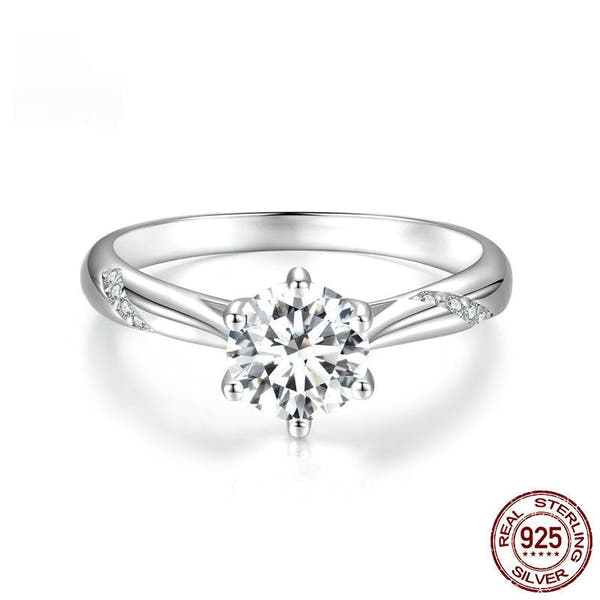European And American Supply Simple Moissanite Ring null