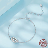 Silver Double Heart Bracelet