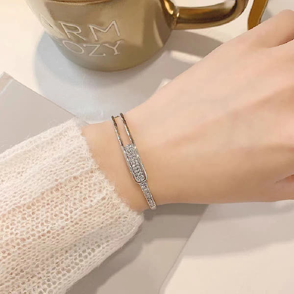 Silver Bracelet Full Diamond