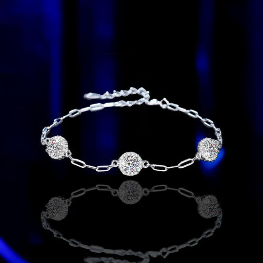 Silver Diamond Bracelet