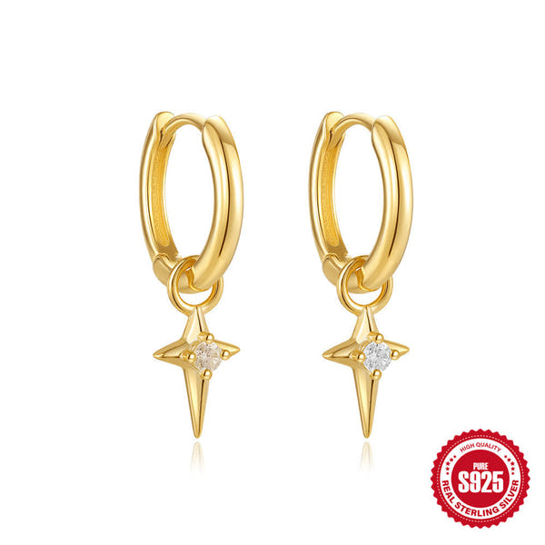 Silver DiamondA pair of earrings