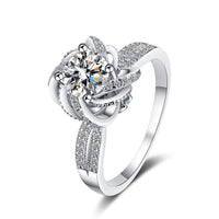 Silver Moissanite Ring