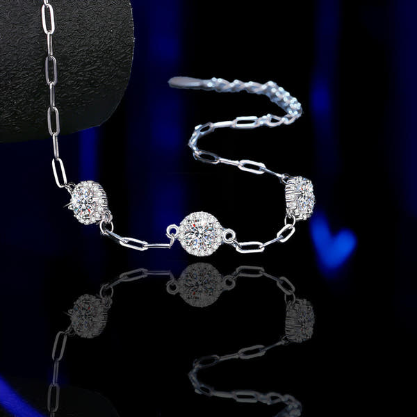 Silver Diamond Bracelet