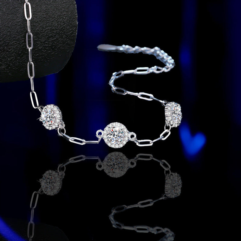 Silver Diamond Bracelet