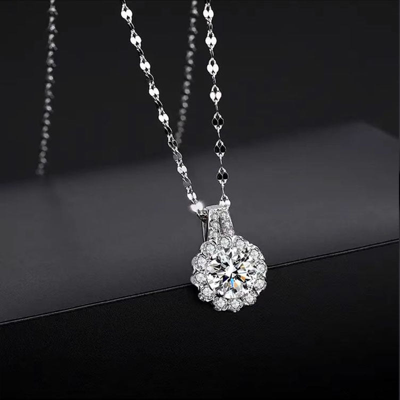 925 Sterling Silver Zircon Necklace For Women null