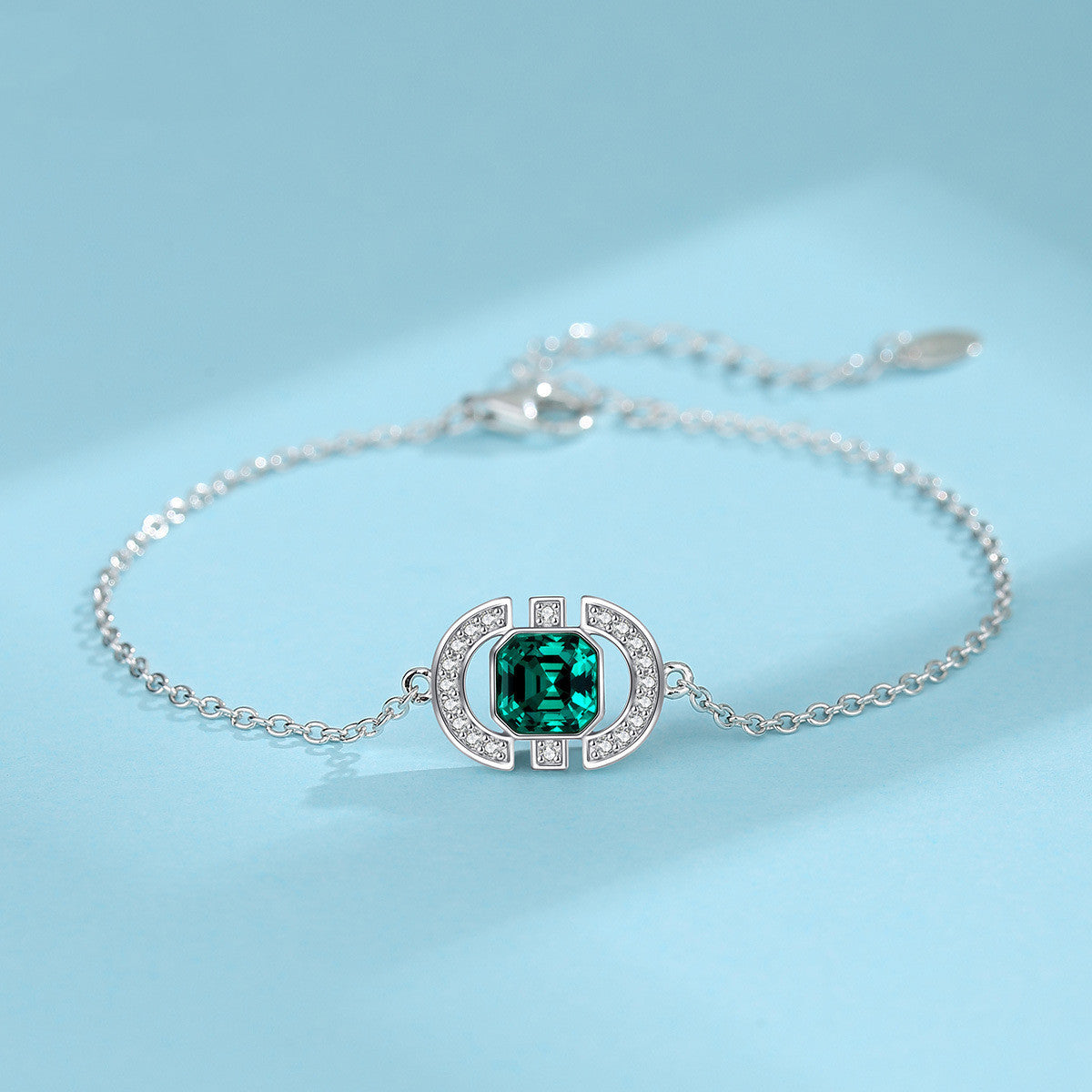 NecklaceSilver Square Jewelry Set