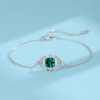 NecklaceSilver Square Jewelry Set