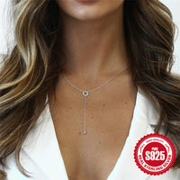 Silver Ring Necklace INS