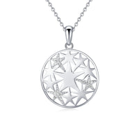 Silver Pentagram Pendant Necklace