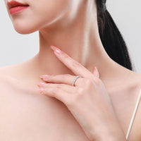 Silver Irregular Diamond Ring