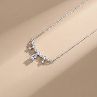 Silver Drop Pendant Necklace