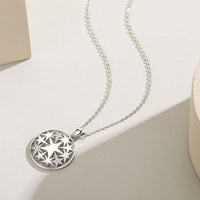Silver Pentagram Pendant Necklace