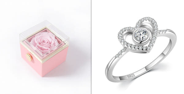 Silver Love Full Diamond Ring