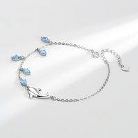 Silver Dolphin Love Bracelet