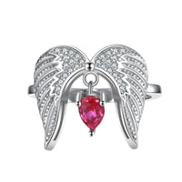 Silver Necklace Wings Zircon