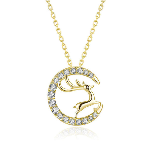 Fashion Elk Silver Necklace