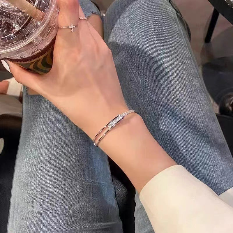 Silver Bracelet Full Diamond