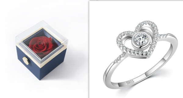 Silver Love Full Diamond Ring