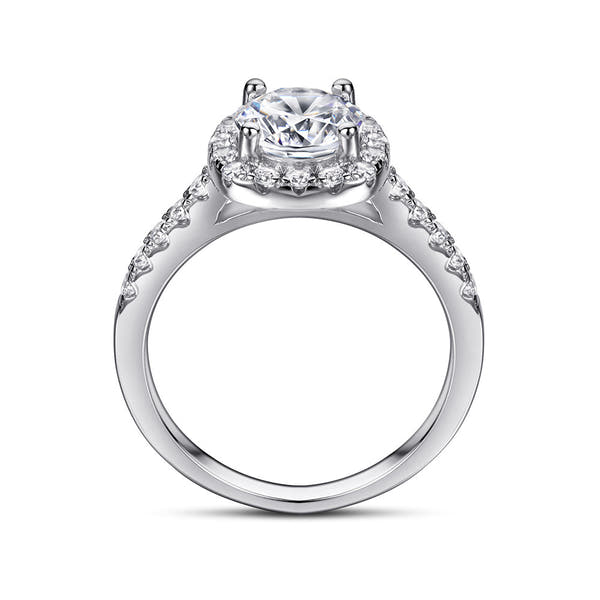 Women's Fashion Sterling Silver Zircon Wedding Ring null