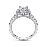 Women's Fashion Sterling Silver Zircon Wedding Ring null