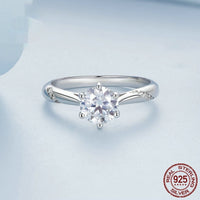 European And American Supply Simple Moissanite Ring null