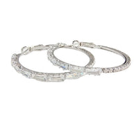 Simple Gold Ladies Zircon Earrings European And American Big Earrings null