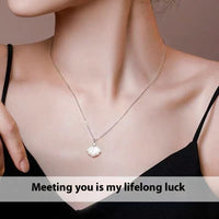 Silver Projection Shell Fritillary Necklace