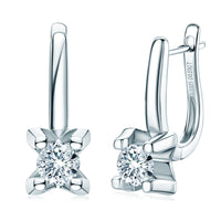 Moissanite Earrings Silver