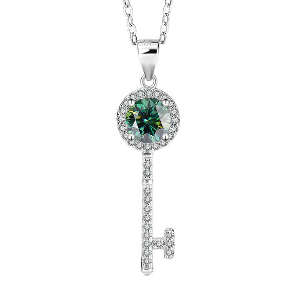 Silver Key Necklace Pendant