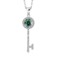 Silver Key Necklace Pendant