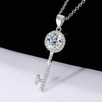 Silver Key Necklace Pendant